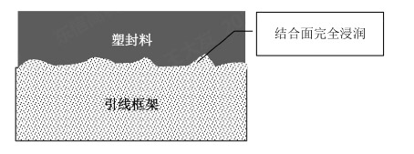 圖1塑封料完全浸潤(rùn)示意圖